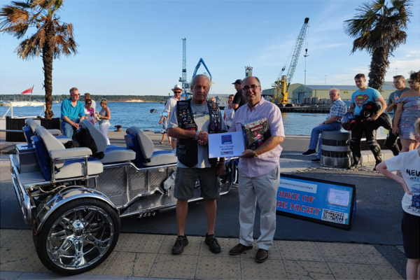 Bike of the Night Winner on Poole Quay 24th July